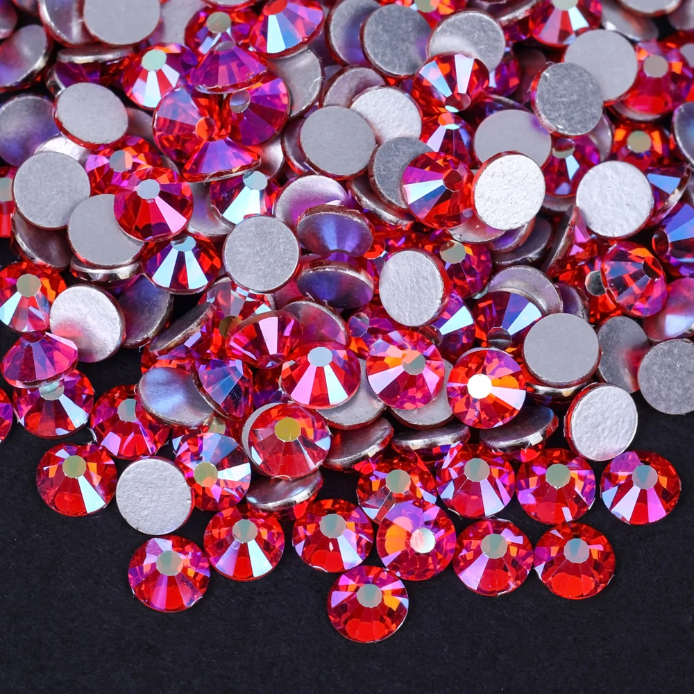 VC Color AB Crystal AB Stones Strass Flatback Glass Diamond Design Glitter Rhinestones For Manicure Nail Art Decoration