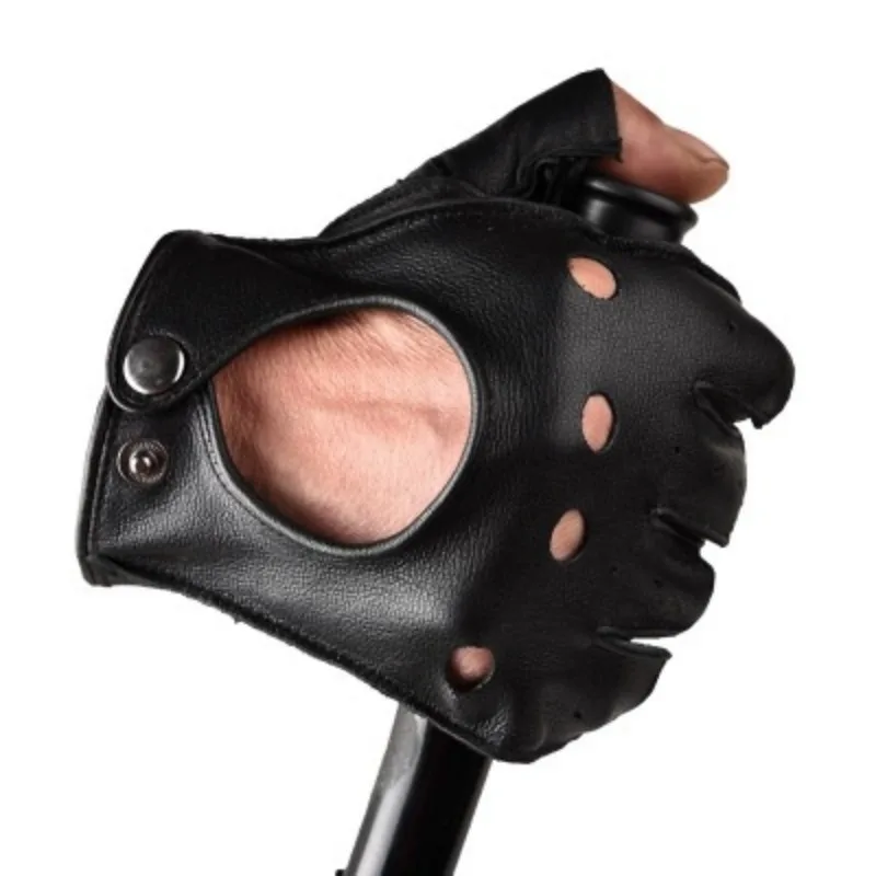 Autumn Winter Men Gentlemen Classic Leather Driving Warm Genuine Sheepskin Gloves Mittens
