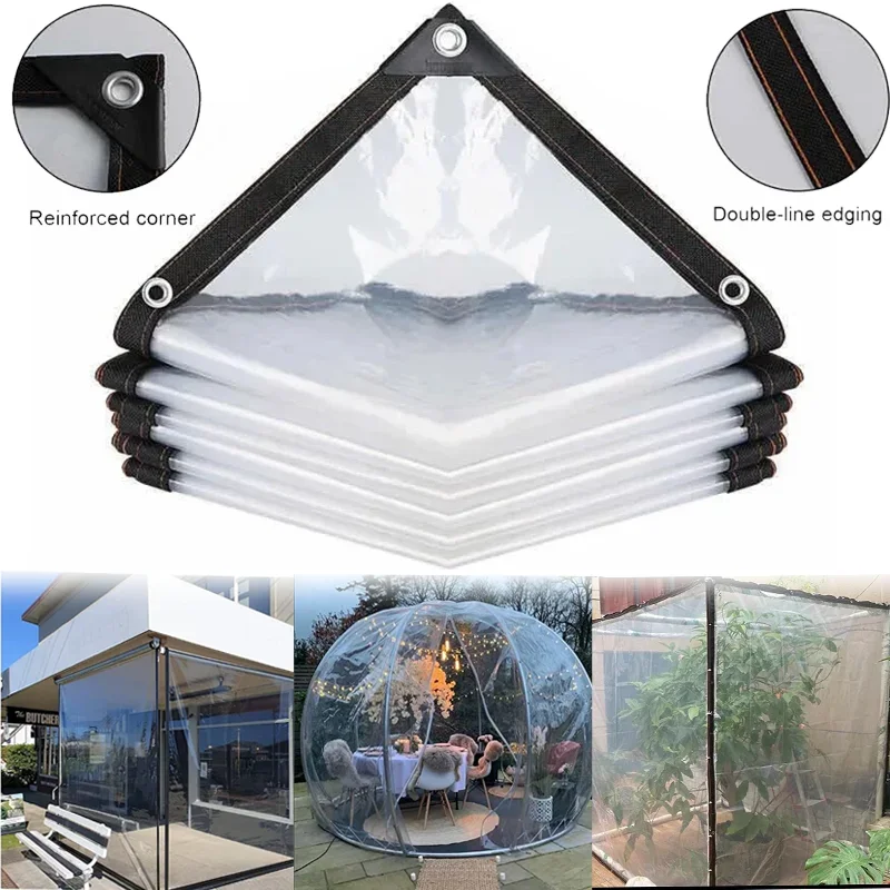 New Transparent rainproof shading cloth tarpaulin Lightweight waterproof tarpaulin cover tarpaulin transparent rainproof cloth