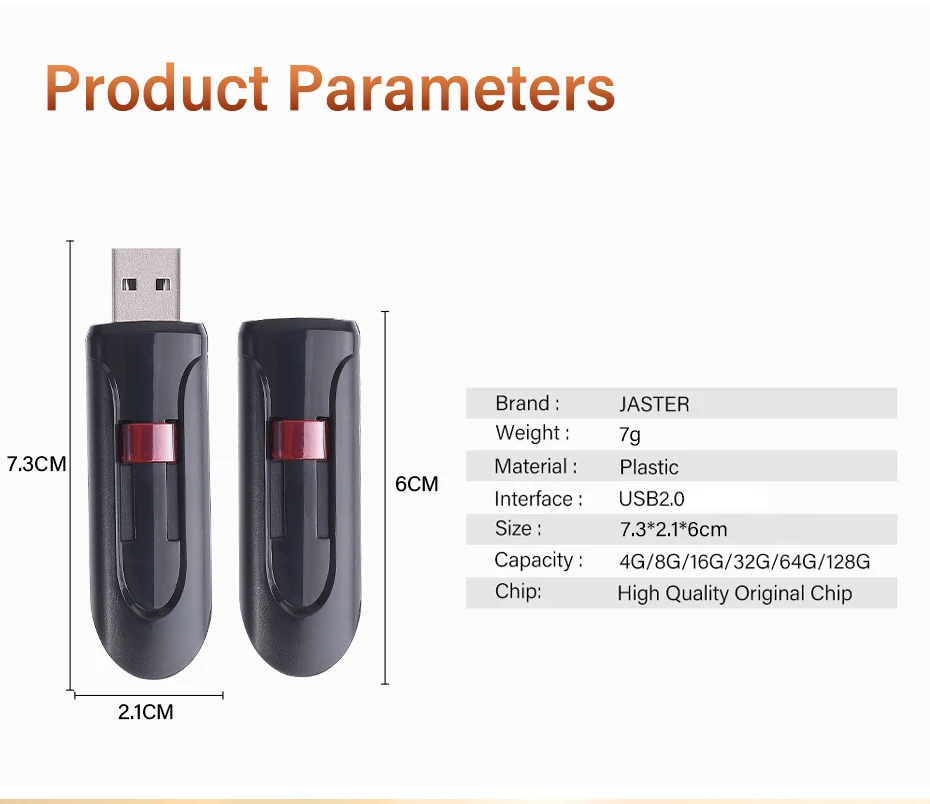 Hochleistungs-USB-Sticks 2.0 128GB 64GB Schwarz Gratis Schlüsselanhänger Pen Drive 32GB Speicherstick Mini Geschäftsgeschenk – Detail 5
