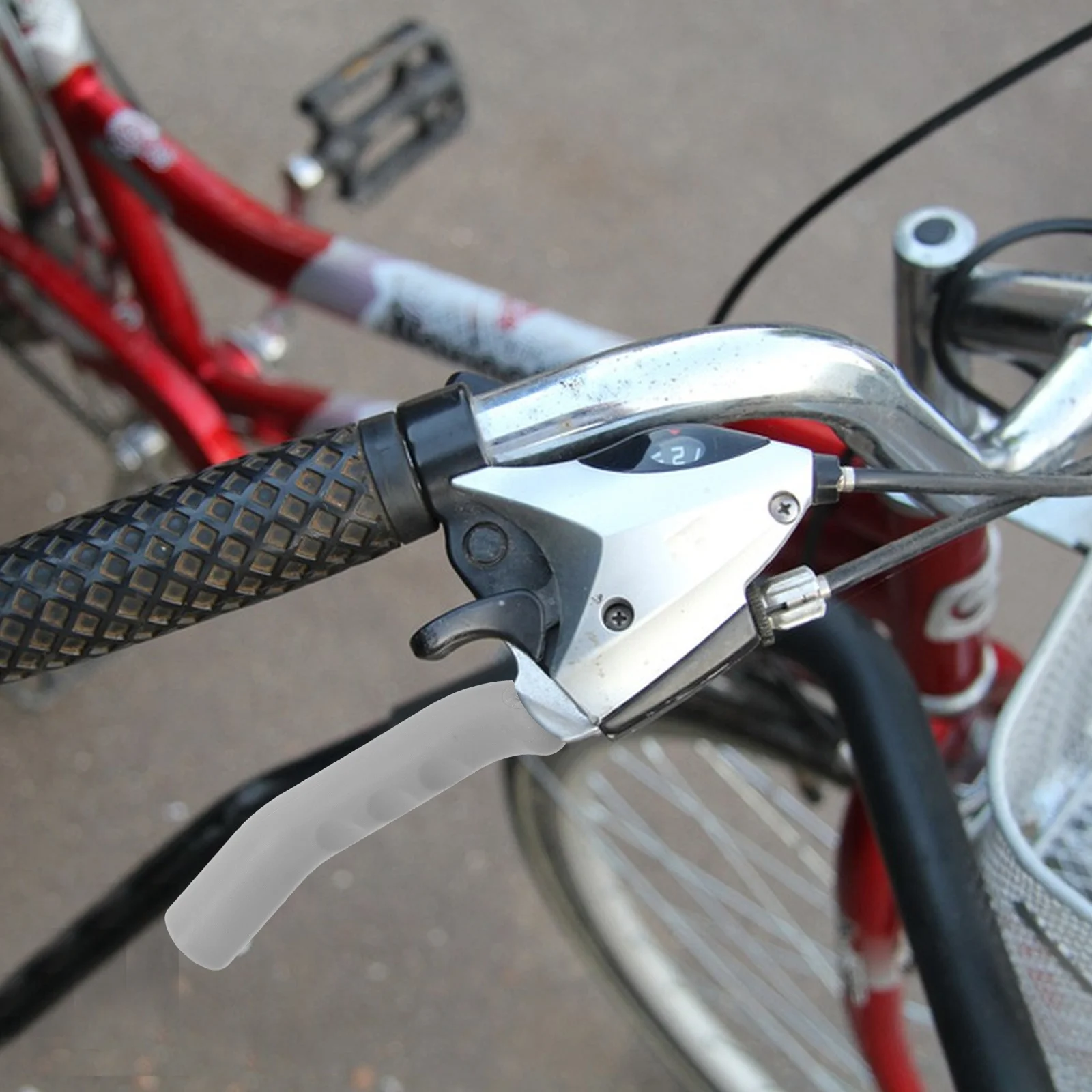 

1 Pair Handle Grip Cover Anti-Slip Universal Bicycle Brake Lever Sleeve Anti-Slip Brake Lever Sleeve For Mountain Road Bike