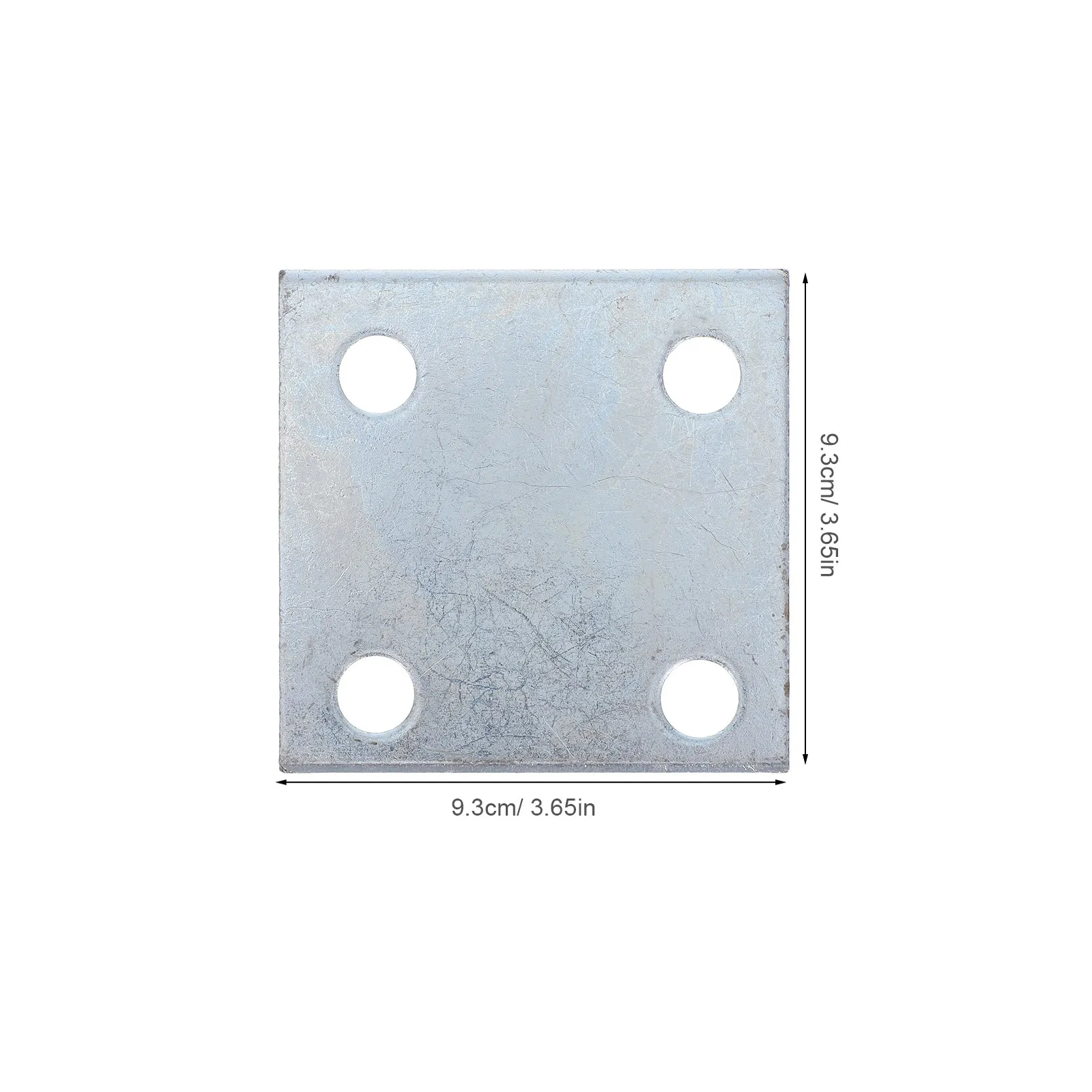 Steel Support Plates 8 Piece Weldable Metal Foot Plates with Holes for Iron Frames Heavy Duty Corner Brackets