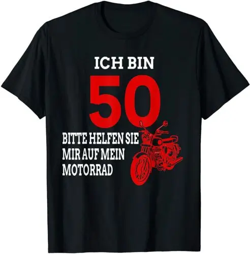 Neu 50. Geburtstag motorrad fahren lustiger spruch männer geschenk tee t-shirt