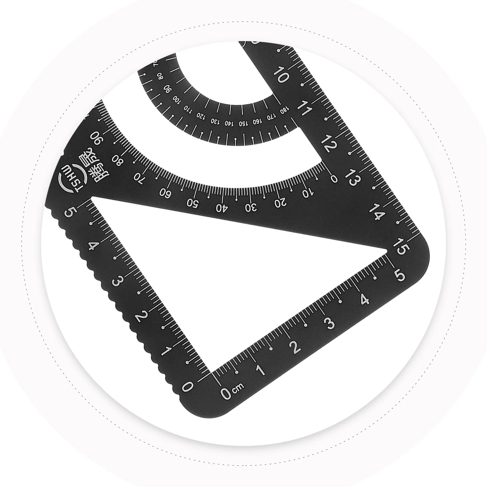 

Aluminum Alloy Ruler Set Multi-Functional Metal Scale For Drawing Measurement School Office Straightedge Protractor