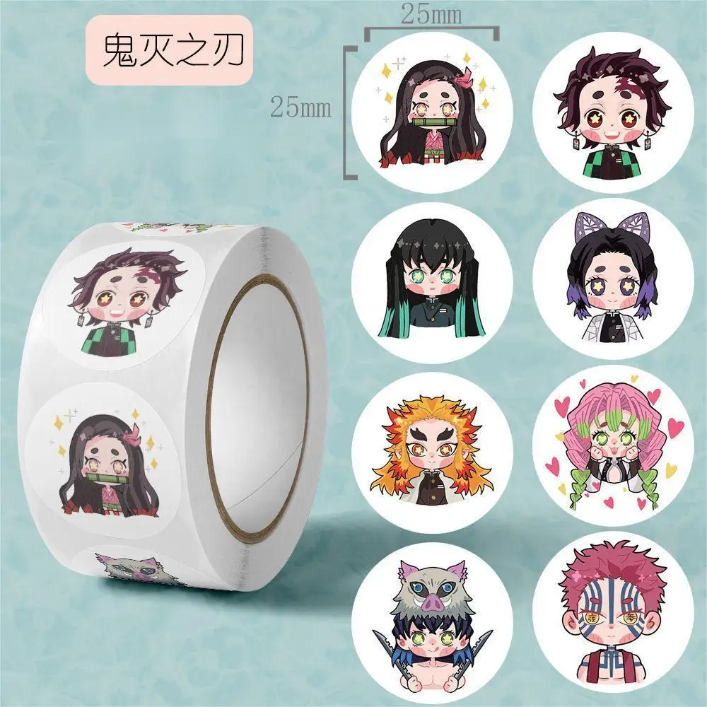 500 STÜCK AUFKLEBER - Douma, Agatsuma, Zenitsu - Aufrollbare Aufkleber - Demon Slayer Niedliche Souvenirs DIY-Sticker 2026