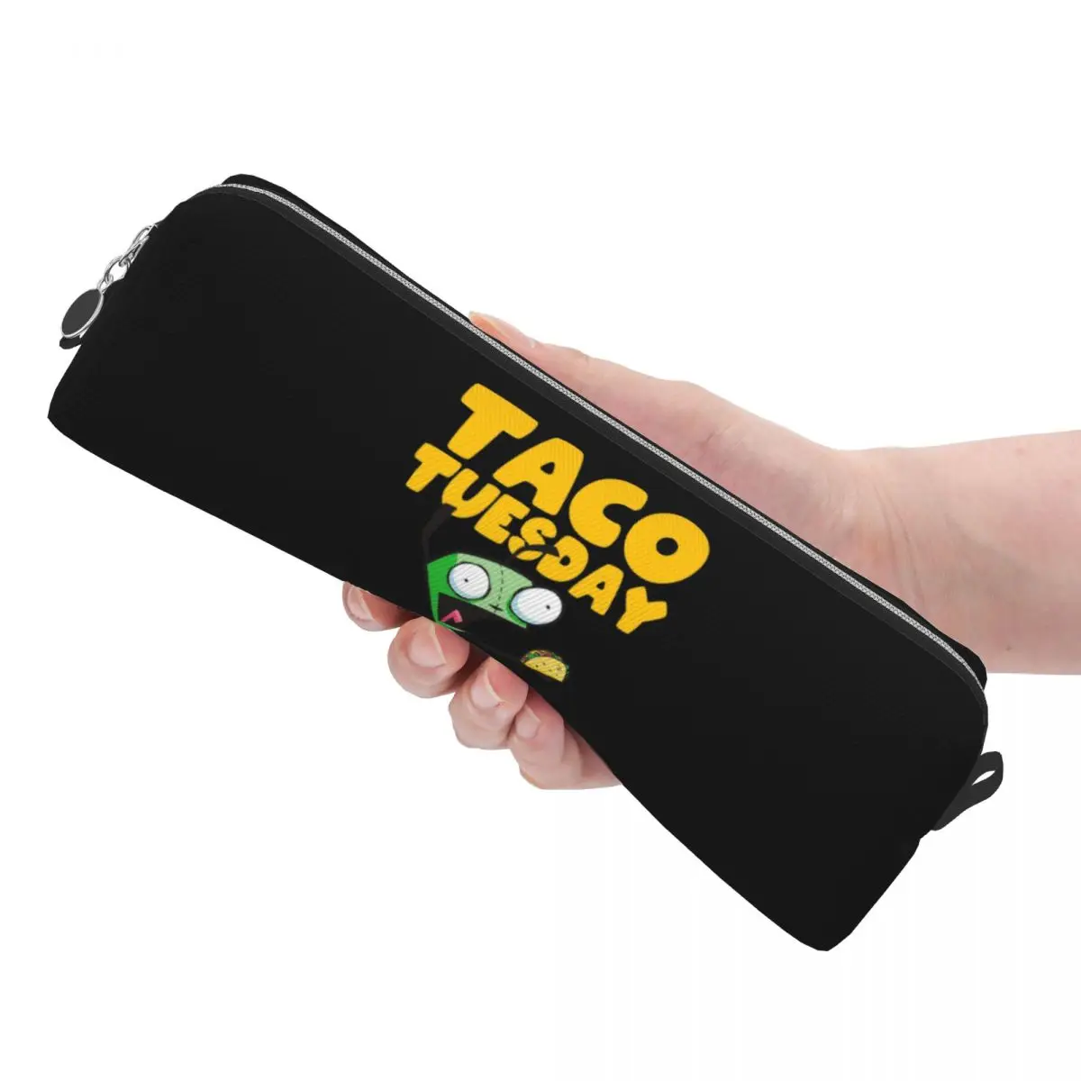 Fashion Invaders Zim Cartoon Pencil Cases Pencilcases Pen for Girl Boy Big Capacity Bags Students School Zipper Stationery