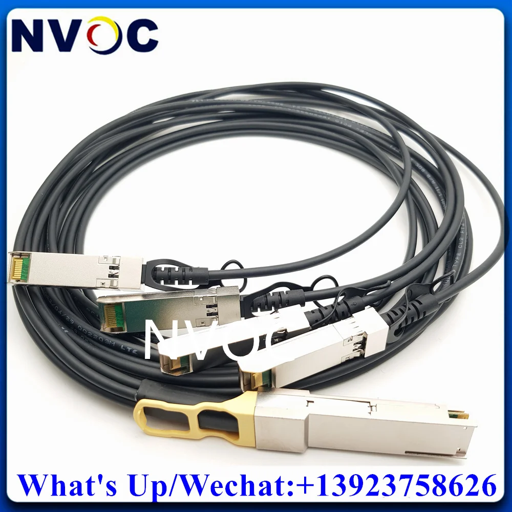 

40G QSFP+ TO 4*10G SFP+ 30AWG DAC 2M High Speed Server Data Direct Attach Passive Copper Cable For Cisco,Huawei,HP,Intel Switch