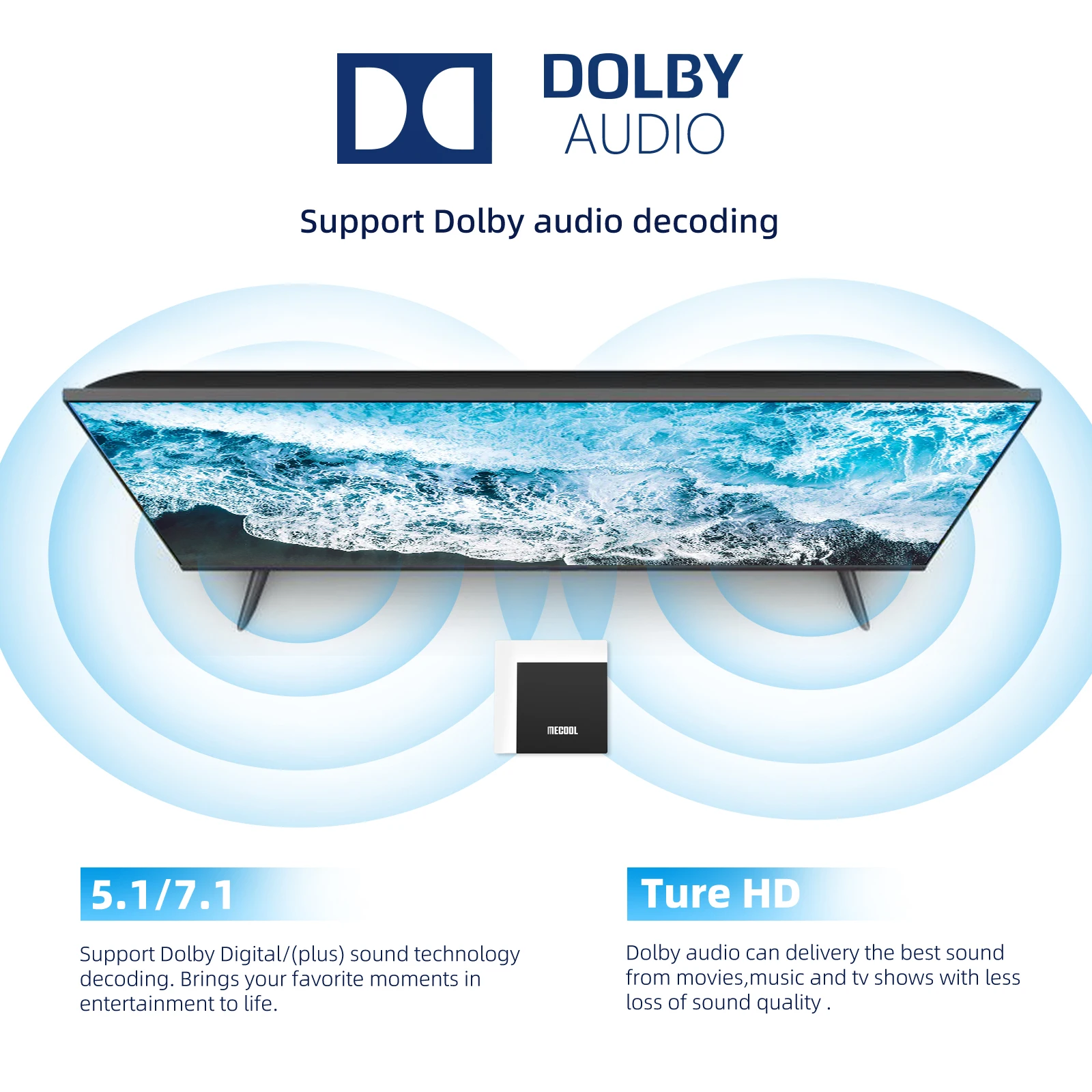 Năm 2023 Toàn Cầu Android TV Box KM7 Plus Android 11 Netflix 4K Google TV 2GB DDR4 16GB ROM100M mạng LAN Internet S905Y4 Giải Trí Truyền Thông