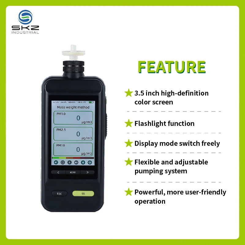 SKZ1050E-dust imported sensor PM2.5 PM10 dust air quality tester 1% high precision