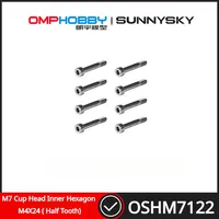 OMPHOBBY M7 RC Helicopter Spare Parts Cup Head Inner Hexagon M4X24 ( Half Tooth) OSHM7122