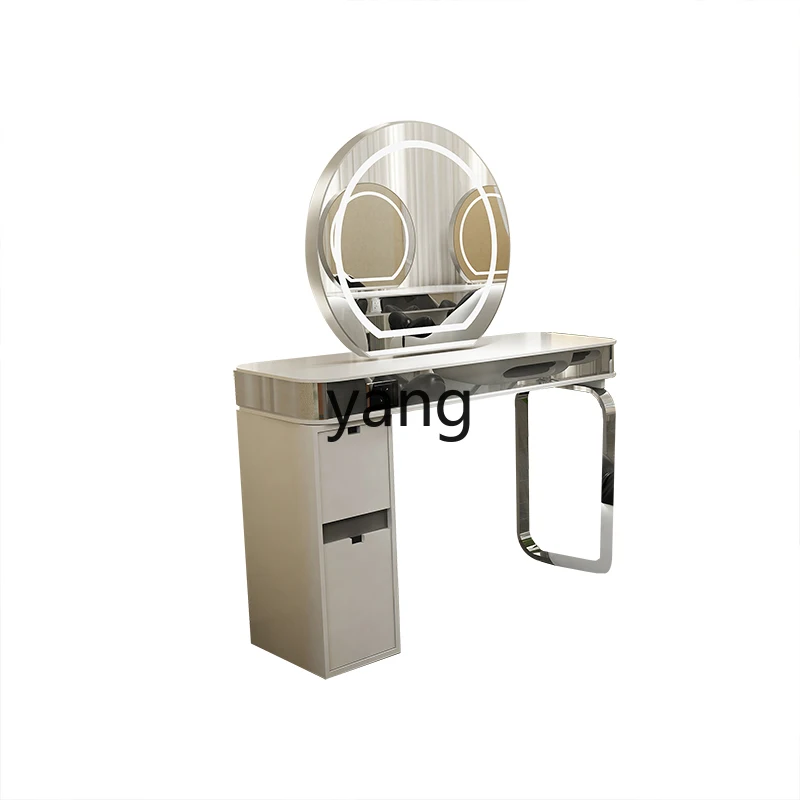 LH new barber shop mirror table hair salon hair salon double-sided mirror cabinet integrated