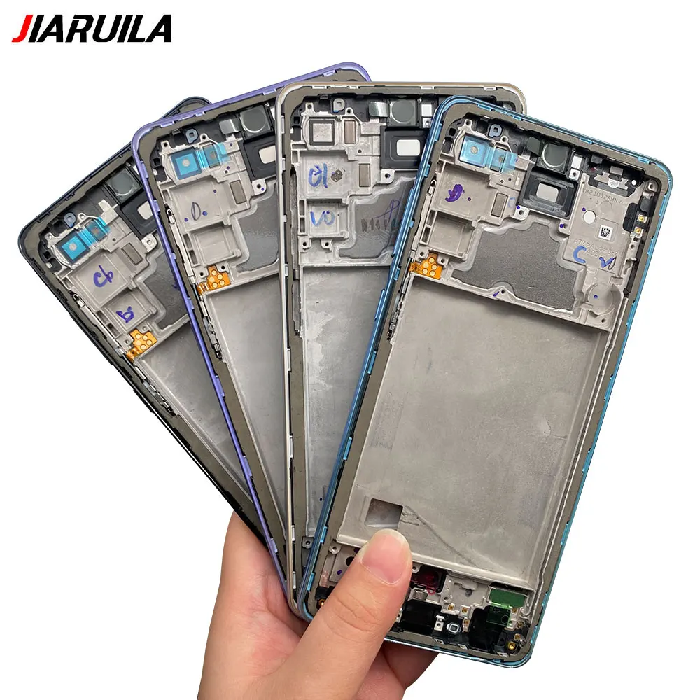 New Front Housing LCD Display Frame For Samsung A22 A32 A52 A52s A72 4G 5G Housing Middle Frame Bezel Plate Cover