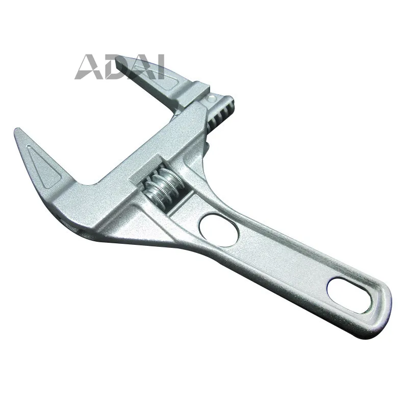 

Регулируемый гаечный ключ для труб умывальника, из алюминиевого сплава, с большим отверстием, 6–68 мм, для сантехники и ванной комнаты