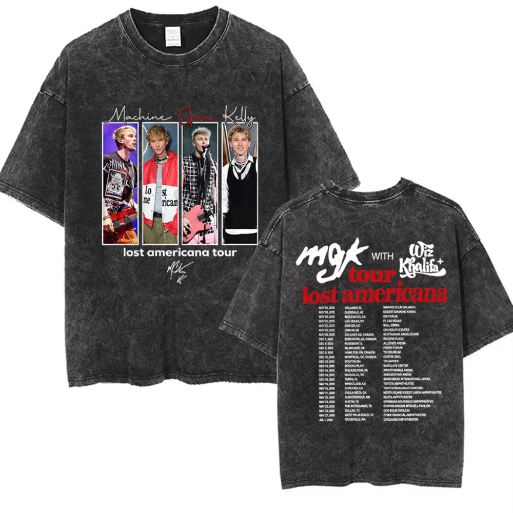 Machine Gun Kelly MGK Lost Americana Tour 2026 Vintage Washed T