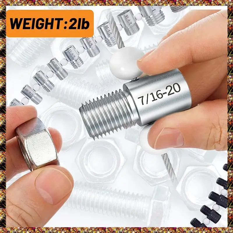 BTCL 44 PCS Nut And Bolt Thread Checker Thread Checker Standard And Metric Accurate Measurements