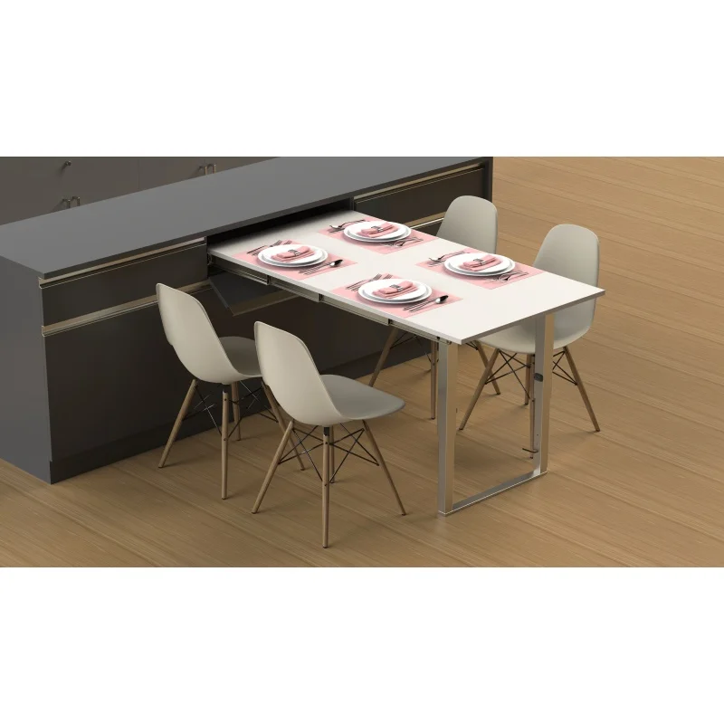 

Hidden Pull-out Extensible Folding Dining Table Aluminum Alloy Slide - Series A1-540