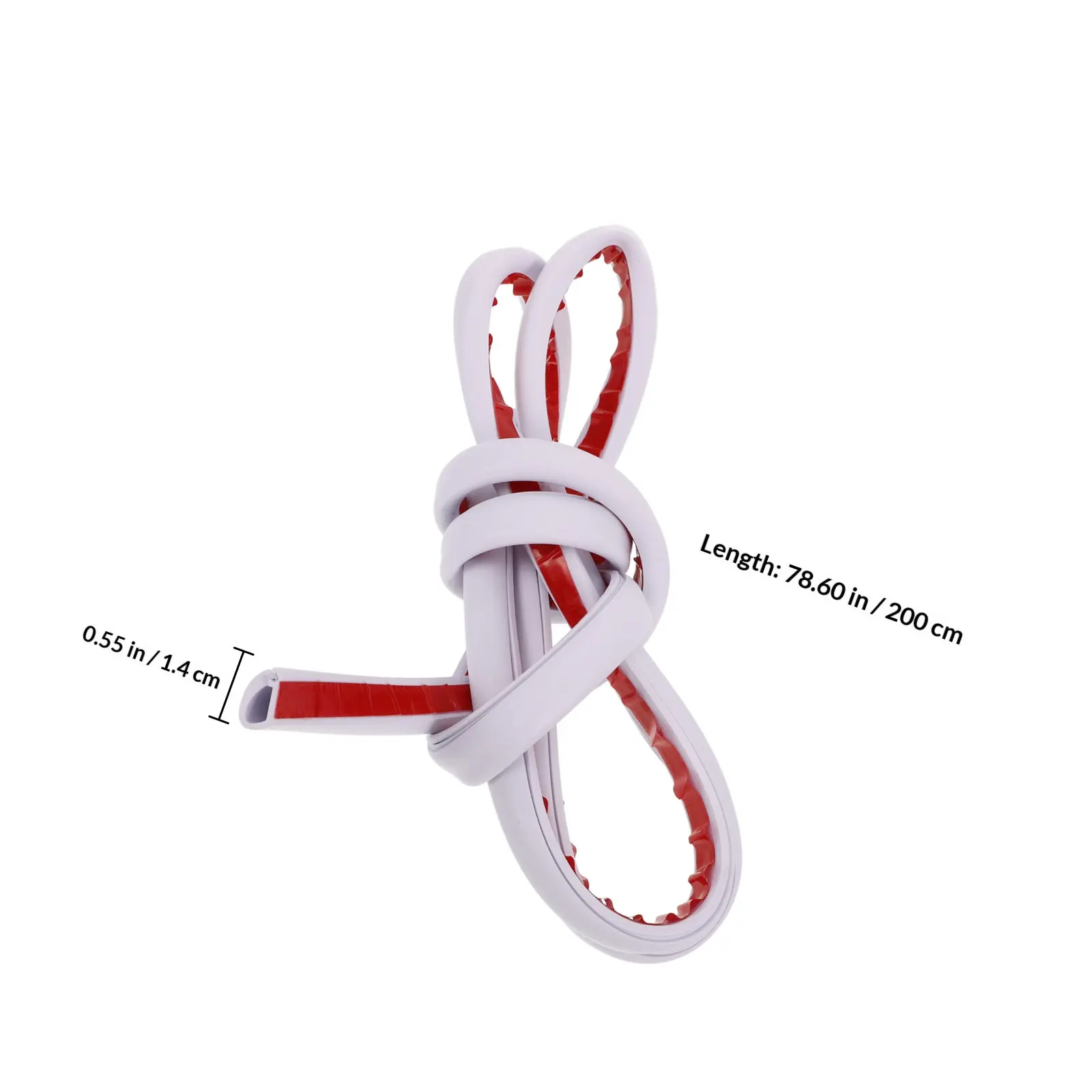 Self-Adhesive White Cable Hider Wall Mount Wire Concealer for Home Office Entertainment Management Tool Cord Cover