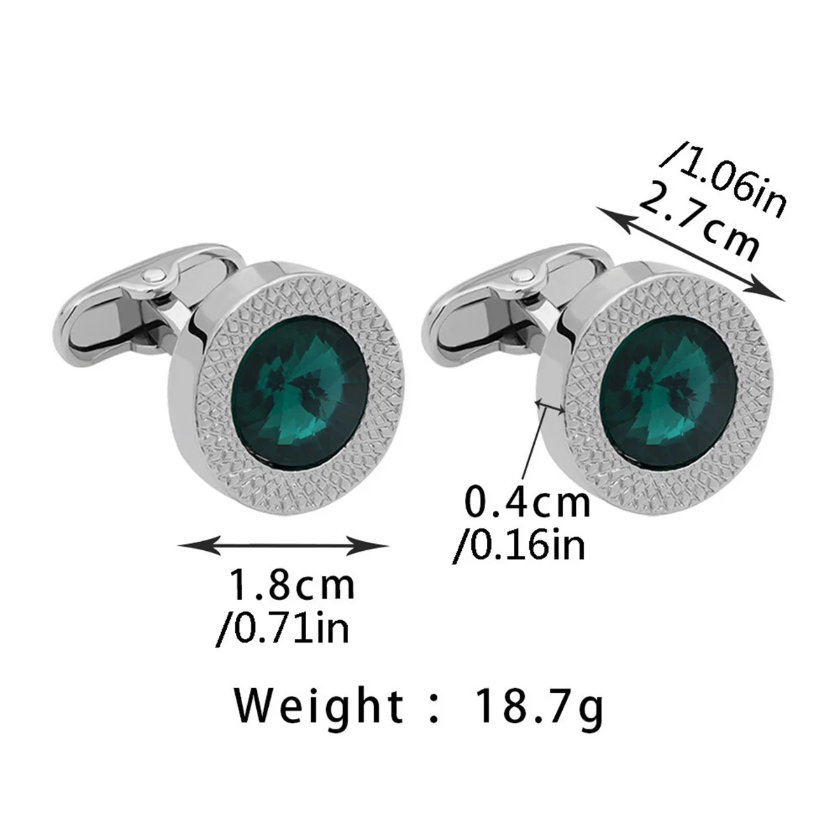 2 Stück Modische Meister-Manschettenknöpfe Kreative Exquisite Schmuck-Accessoires Personalisierte Charm-Manschettenknöpfe Party-Trend-Geschenk Großhandel – Detail 8