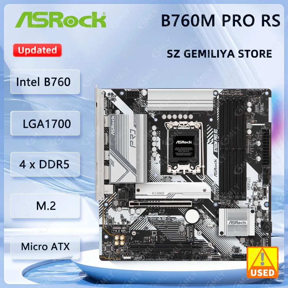 Lga 1700 Ddr5 Itx Motherboard - ASRock B760M Pro RS Motherboard LGA
