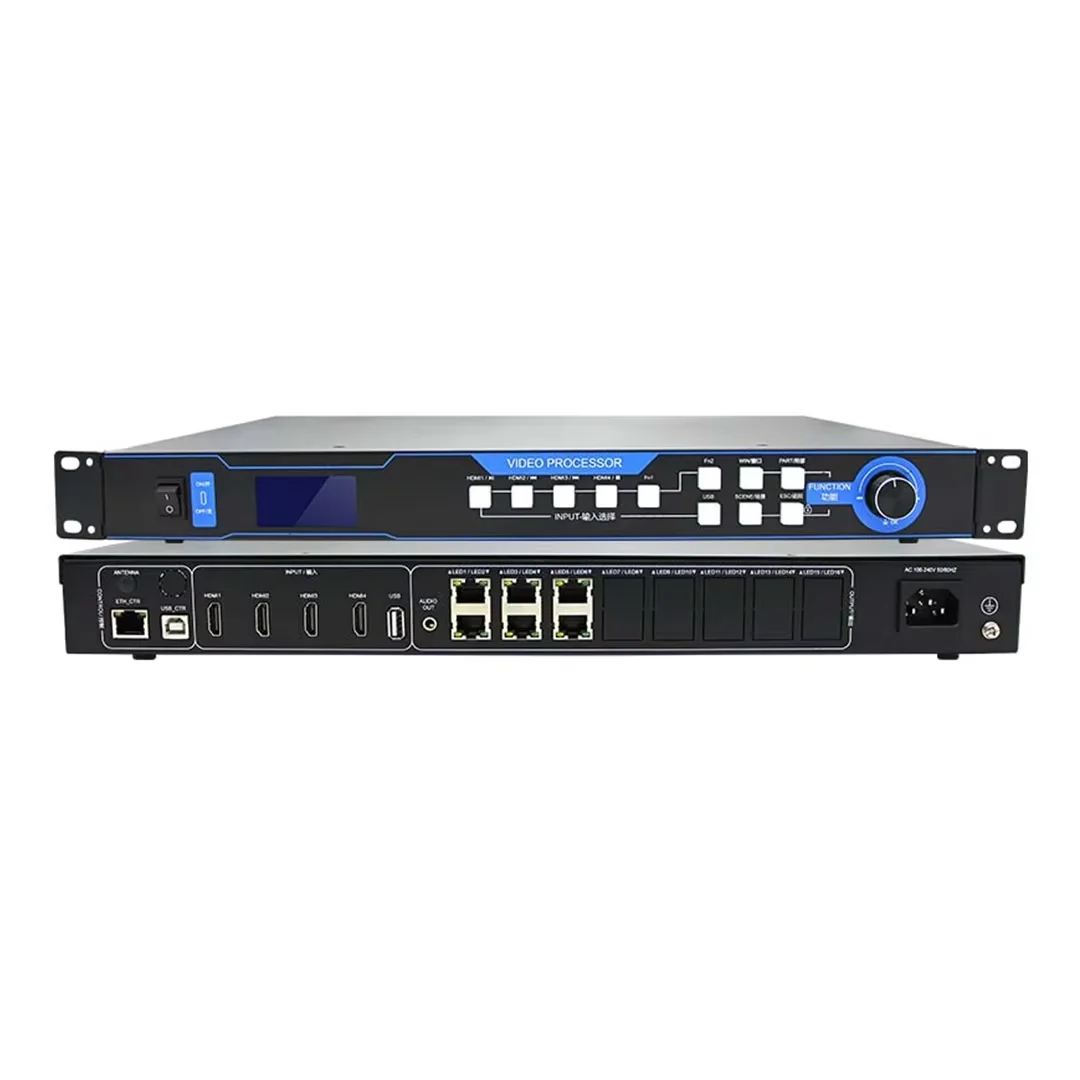 ZH-Z6Q Multi Screen Video Processor Supports HDMI USB High Definition Signal Input Brand New Architecture Sign