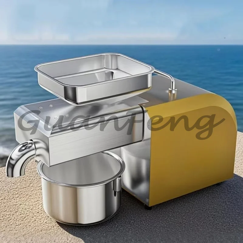 Stainless Steel Hydraulic Oil Press, Commercial Oil Extraction Machine for Oil Seed Pressing