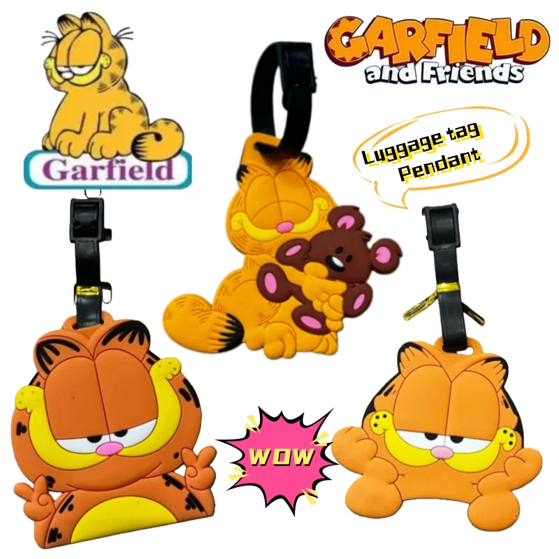 

Креативный мультяшный брелок-подвеска для багажа и рюкзака с персонажами аниме: Гарфилд, Оди, Пукки, Джон, Абакел