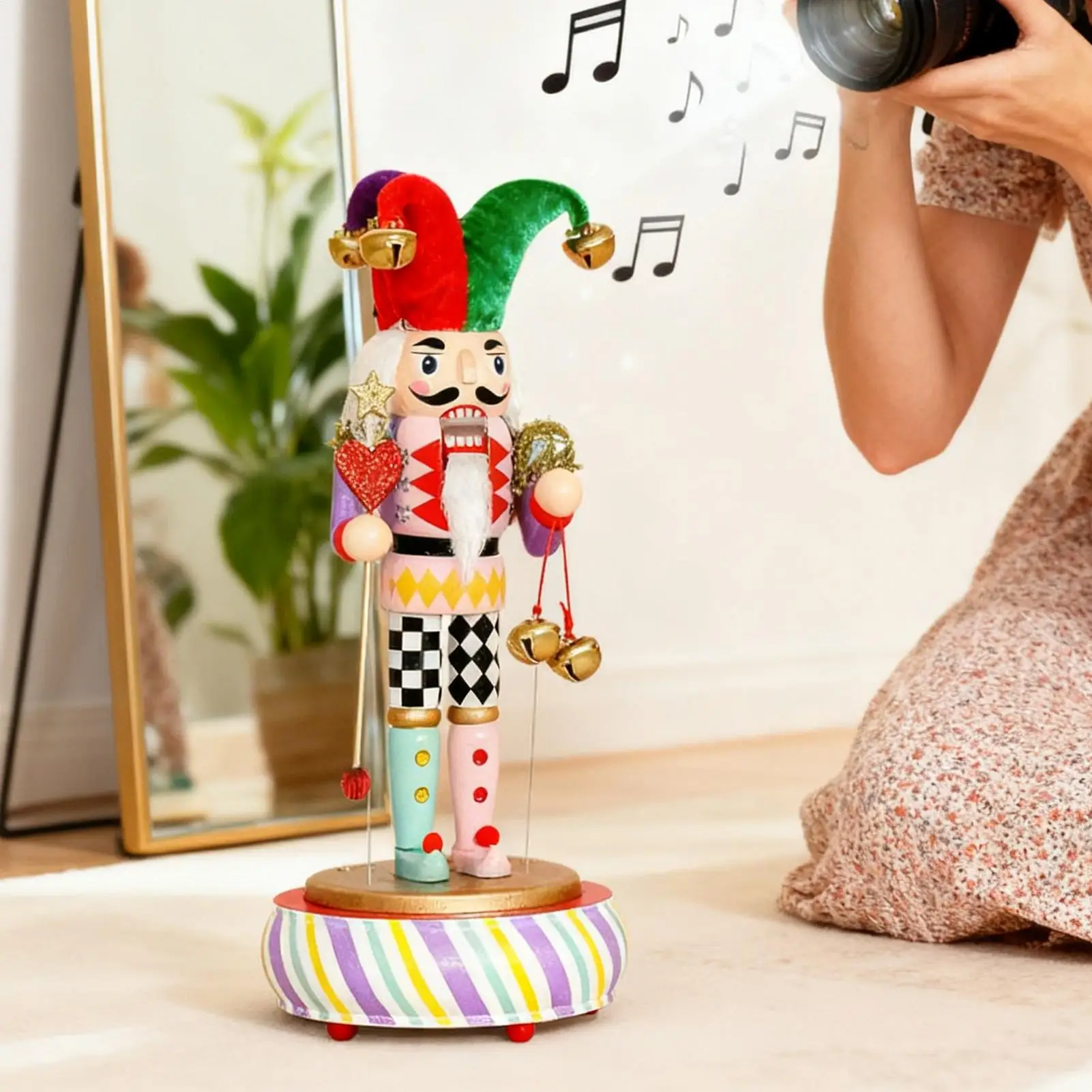 Nutcracker Music Box Christmas Holiday Decoration Holiday Table Centerpiece For Enthusiasts Collectors Home Decorators Kids