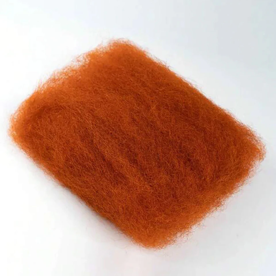 Ingwer Orange Extensions Remy peruanische Afro Kinky Bulk Echthaar zum Flechten natürliche Farbe Echthaar zum Flechten