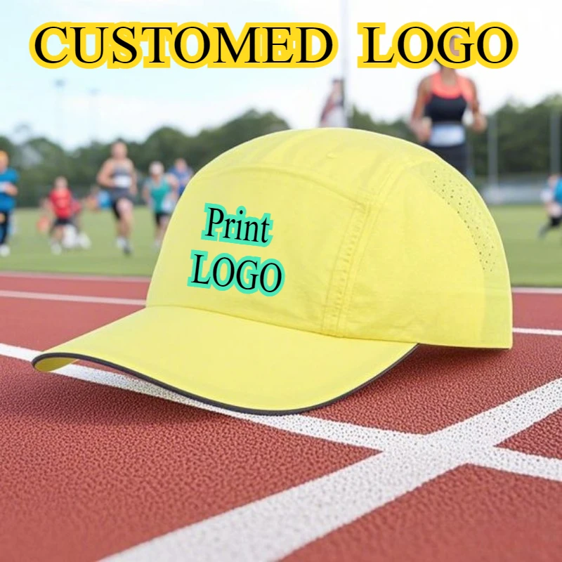 

Custom Logo High Quality Solid Color Quick-drying Sports Hat Summer Men's and Women's Reflective Brim Breathable Baseball Cap