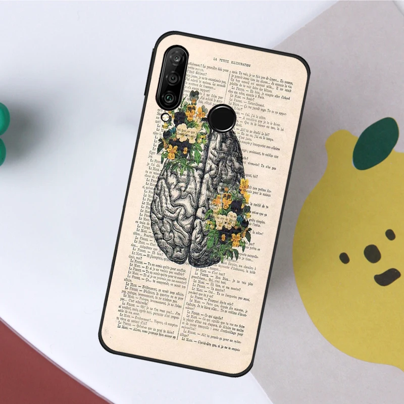 Medical Human Organs Brain Kidney Case For Huawei Nova Y61 Y60 Y70 Y90 5T 9 10 SE 3i 8i 11i P Smart 2019 P20 P40 Lite P30 Pro