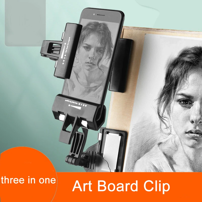 

Art Board Clip, Double Head Clip With Pencil Sharpener, Art Board Bracket,Steering Adjustment, Flexible, And F