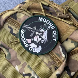 Parche visión nocturna táctico con velcro para ropa y mochila