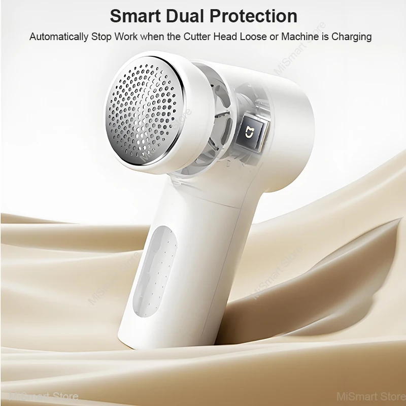 2025 ماكينة حلاقة الأقمشة XIAOMI Mijia 2، ماكينة إزالة الوبر الكهربائية المحمولة من النوع C ماكينة تشذيب كرة الشعر للملابس 6 شفرات