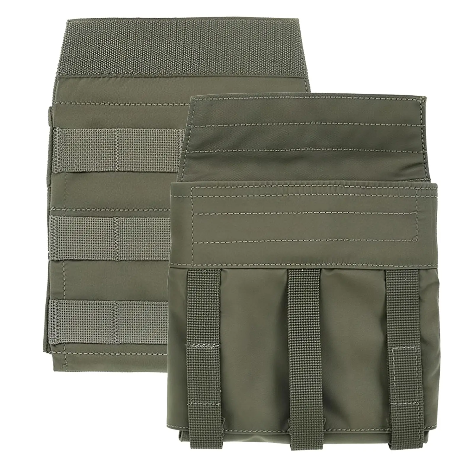 2 Pack MOLLE Side Plate Pouch Adjustable Cummerbund Carrier Tactical Vest Side Armor Insert Pocket for Airsoft Plate Carrier