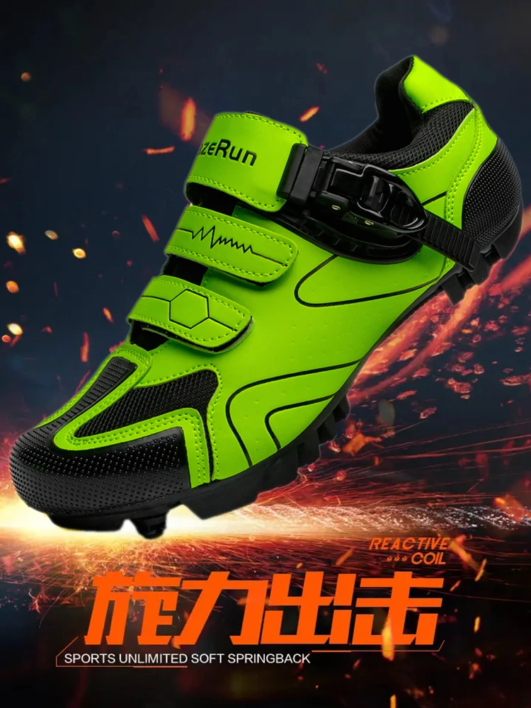 Neue Herren-Fahrradschuhe, praktische Damenschuhe mit doppelter drehbarer Schnalle, Rennradschuhe, Outdoor-Sport- und Freizeitschuhe – Detail 9