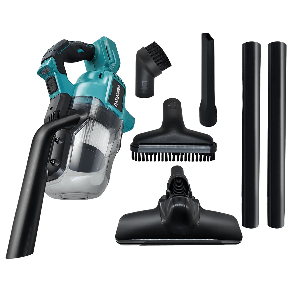 PATUOPRO Cordless Electric Vacuum Cleaner Car Pet Hair Carpet Clean Machine Dust Cleaning Power Tool For Makita 18V Battery