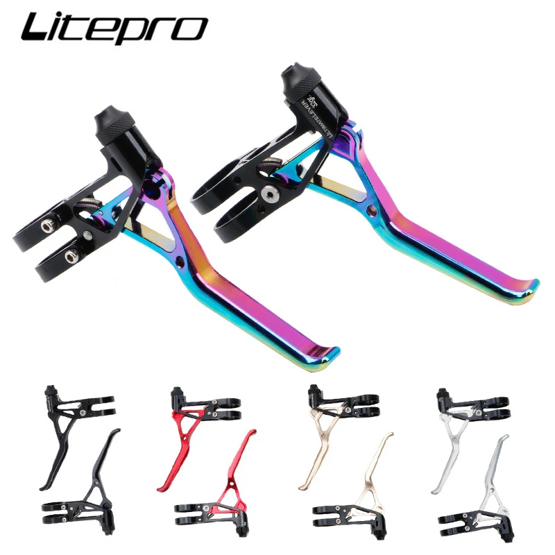 Litepro MTB Mountain Bike Folding Road Small Bicycle Ultra Light V Brake Hand Levers CNC 64g