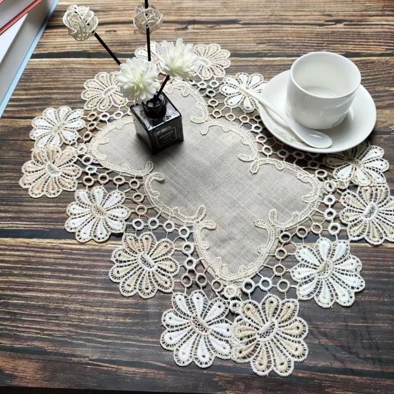 

Modern Quality Linen Rectangular Placemat Table Mat Air Fryer Oven Laptop Cover BBQ Party Christmas Wedding Banquet Decorations