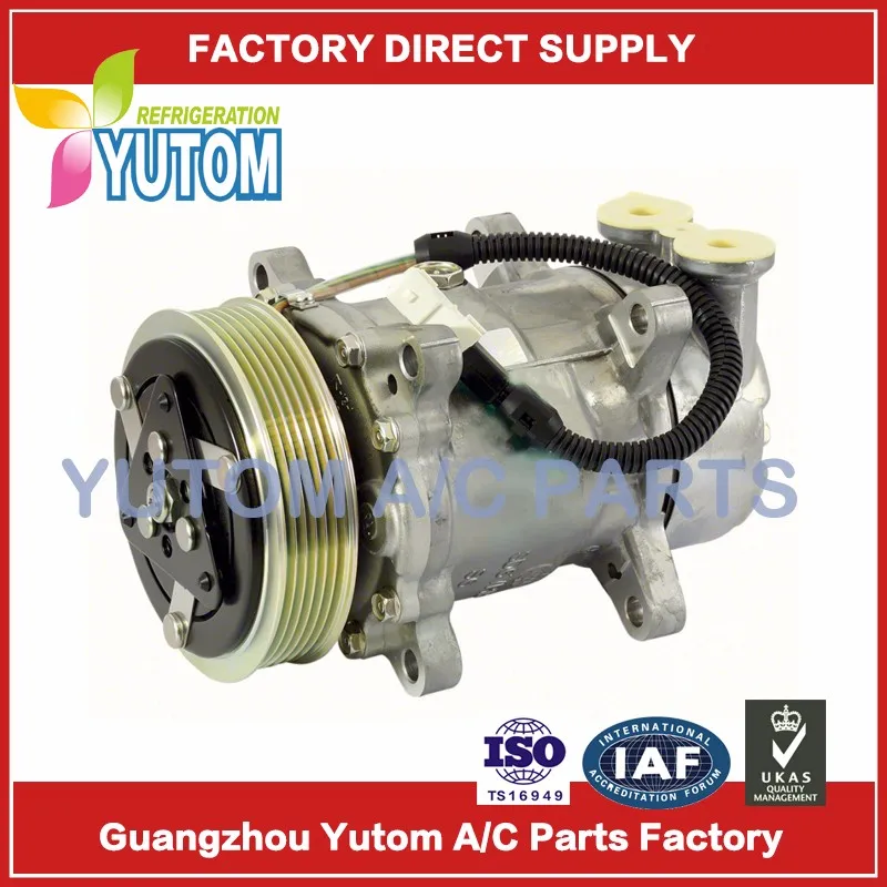 

SD6V12 Auto AC Compressor For Peugeot 206 1.1 1.4 1.6 1412 1431 6453CN 6453EH 6453FS 6453JG 6453JK 9611111780 9628239480