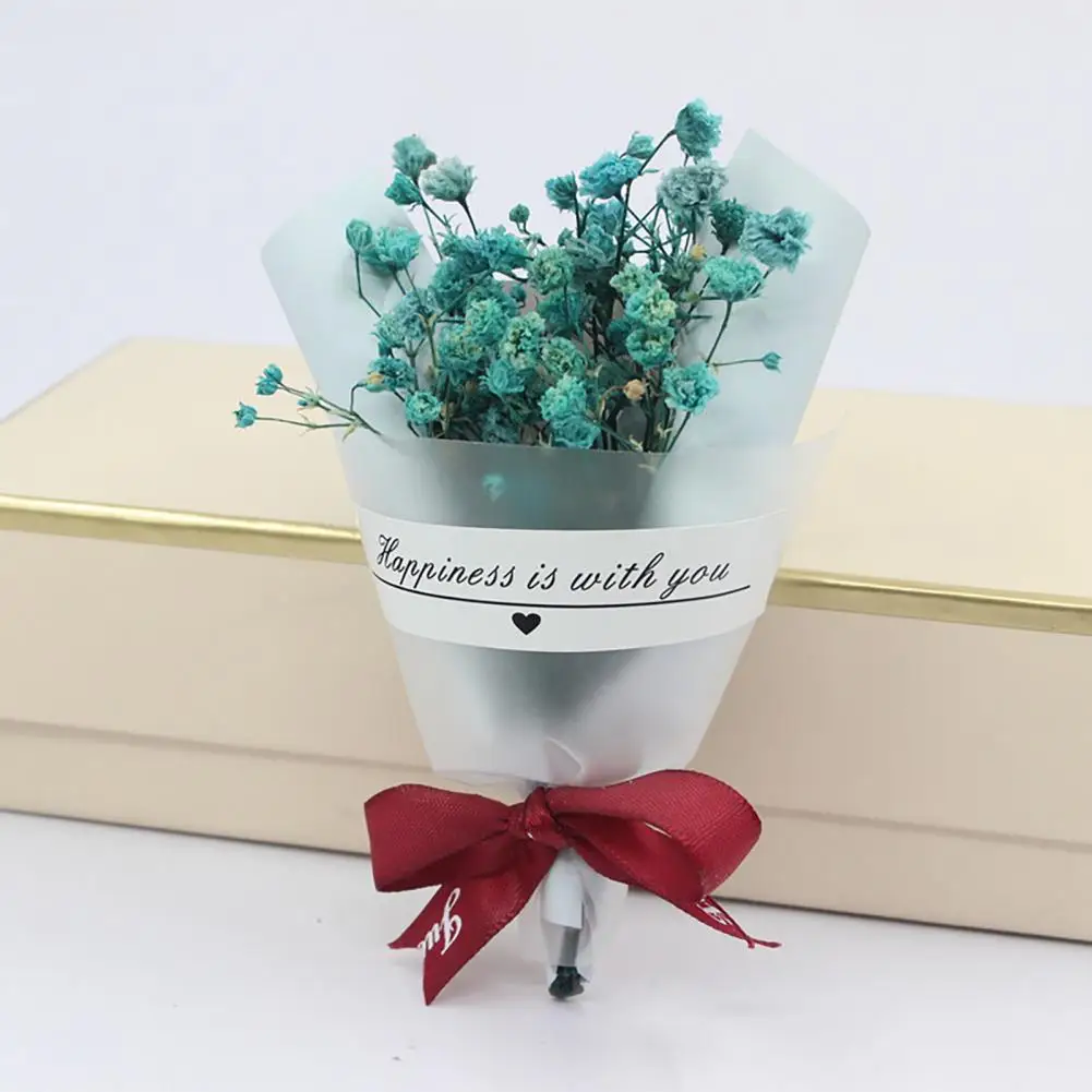 Durable Wide Application No Withering Easy to Maintain Mini Natural Fake Plant Artificial Dried Flower Bouquet Fadeless