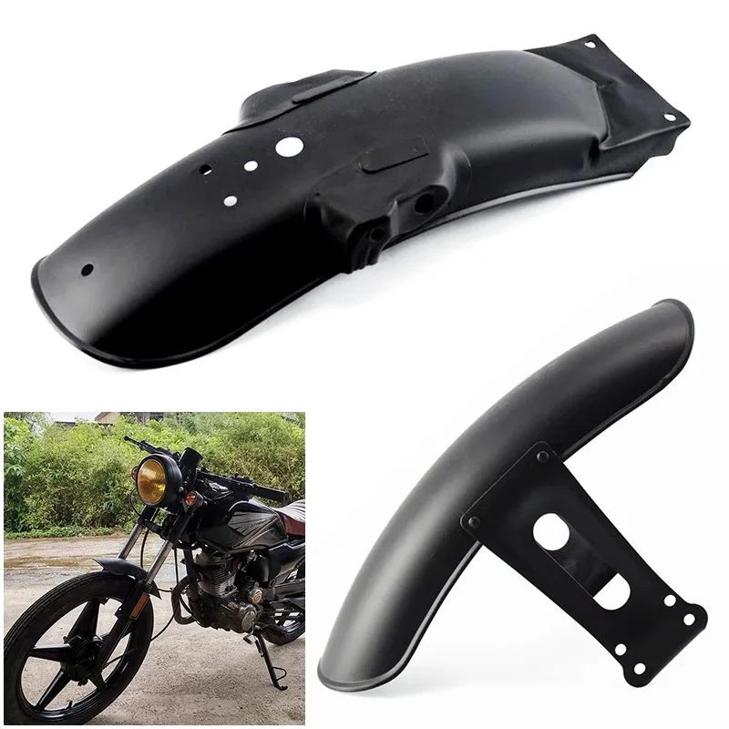 

Motorcycle Universal Cafe Racer Iron Rear Front Fender Mudguard Cover Black Fender For Honda CG125