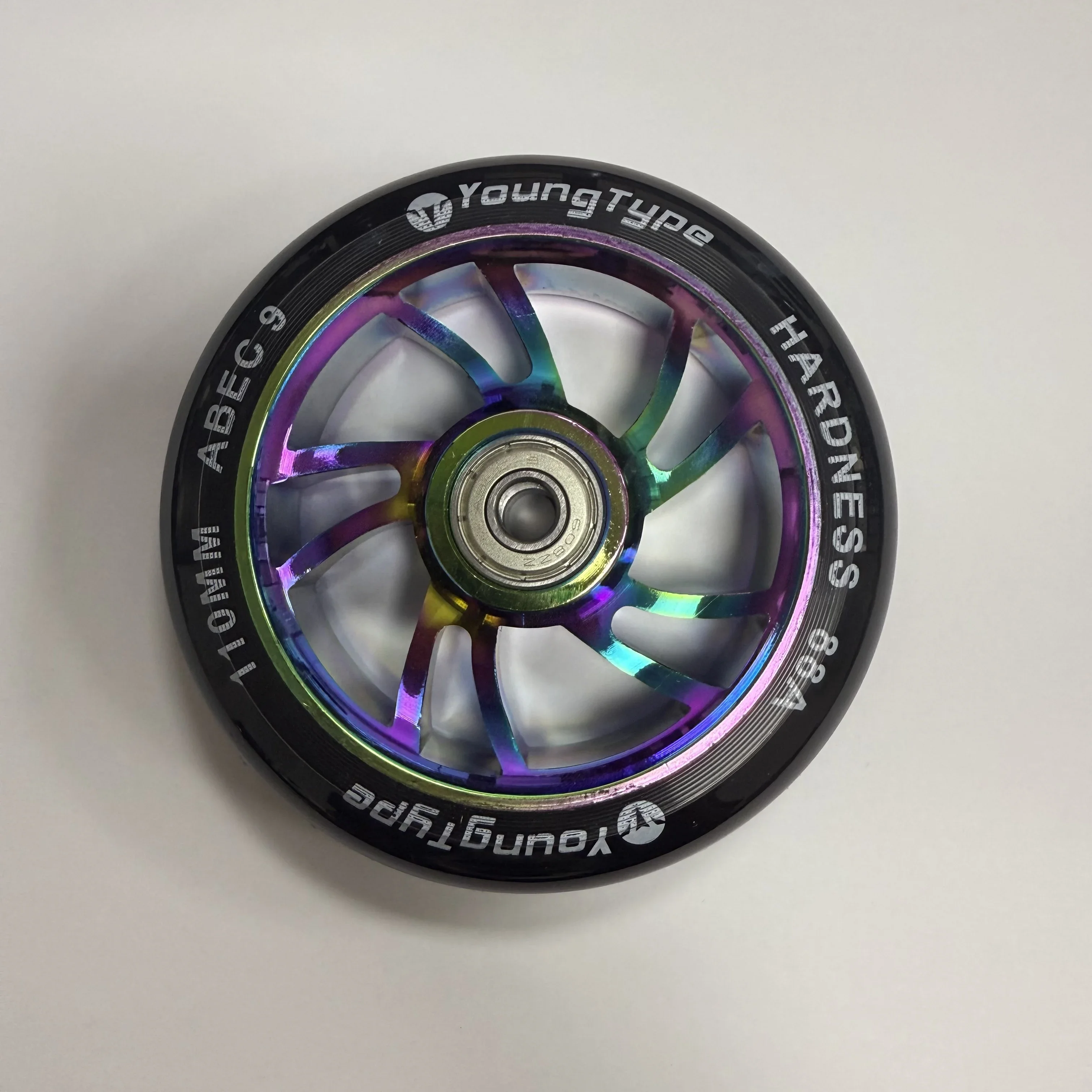 Extreme scooter high elastic  100mm110mm color-plated wear-resistant aluminum wheels aluminum  aluminum alloy wheels