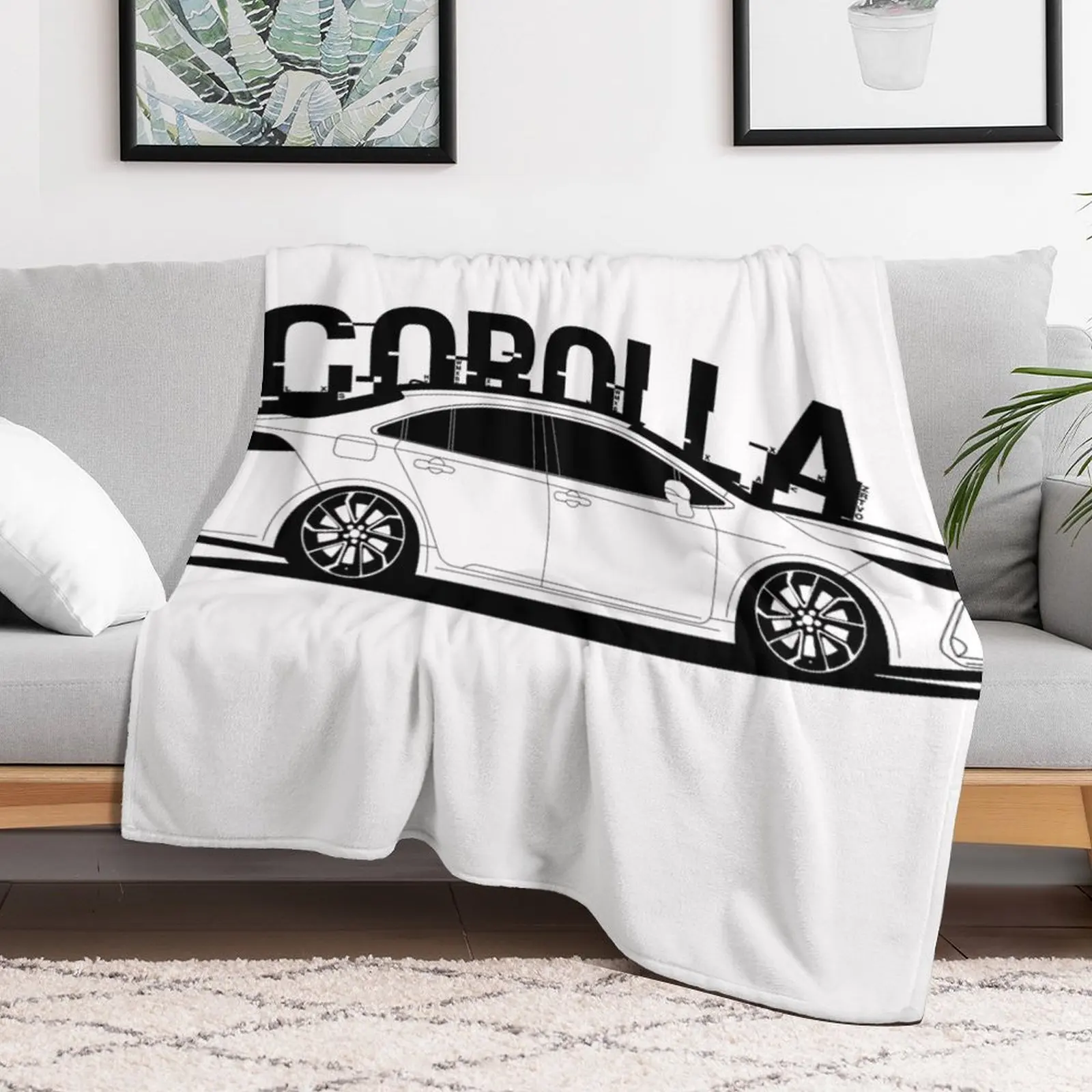 Toyota Corolla sedan 2019 Throw Blanket Cute anime Blankets For Baby Luxury St Blankets