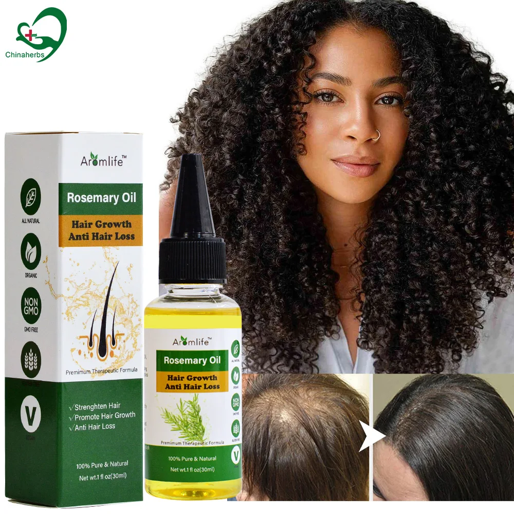 

1-5 Bottles Veganic Rosemary Oil For Woman Man Hair Growth Fast Products Treatment Maltreated Anti Hair Loss Care Essence Serum