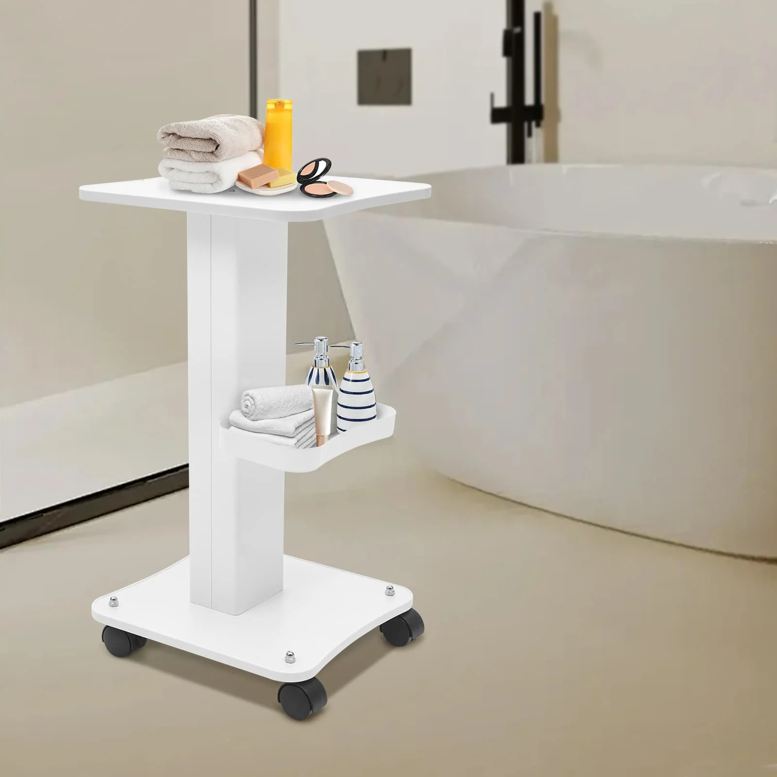 88.18lbs Simplicity workstation Display Stand Beauty Salon Spa Trolley durable Professional Cart