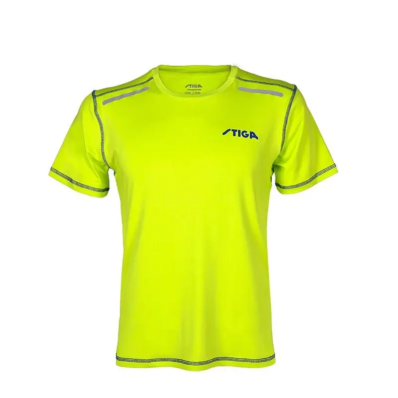 STIGA-Uniforme de tennis de table pour hommes et femmes, à manches courtes, pour compétition professionnelle, séchage rapide, sportif