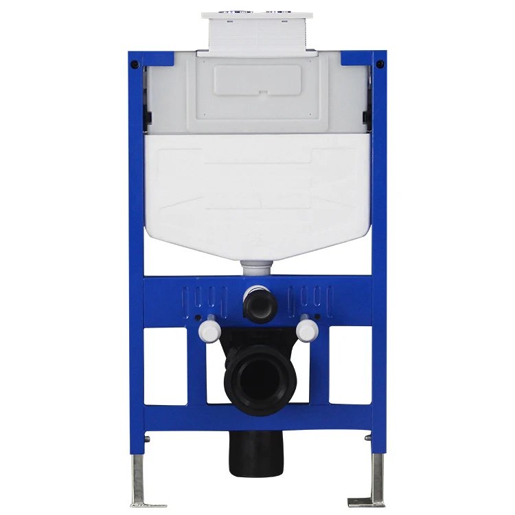 Top access wall-mounted lower height toilet cistern tank for wall hung  top button installation systems