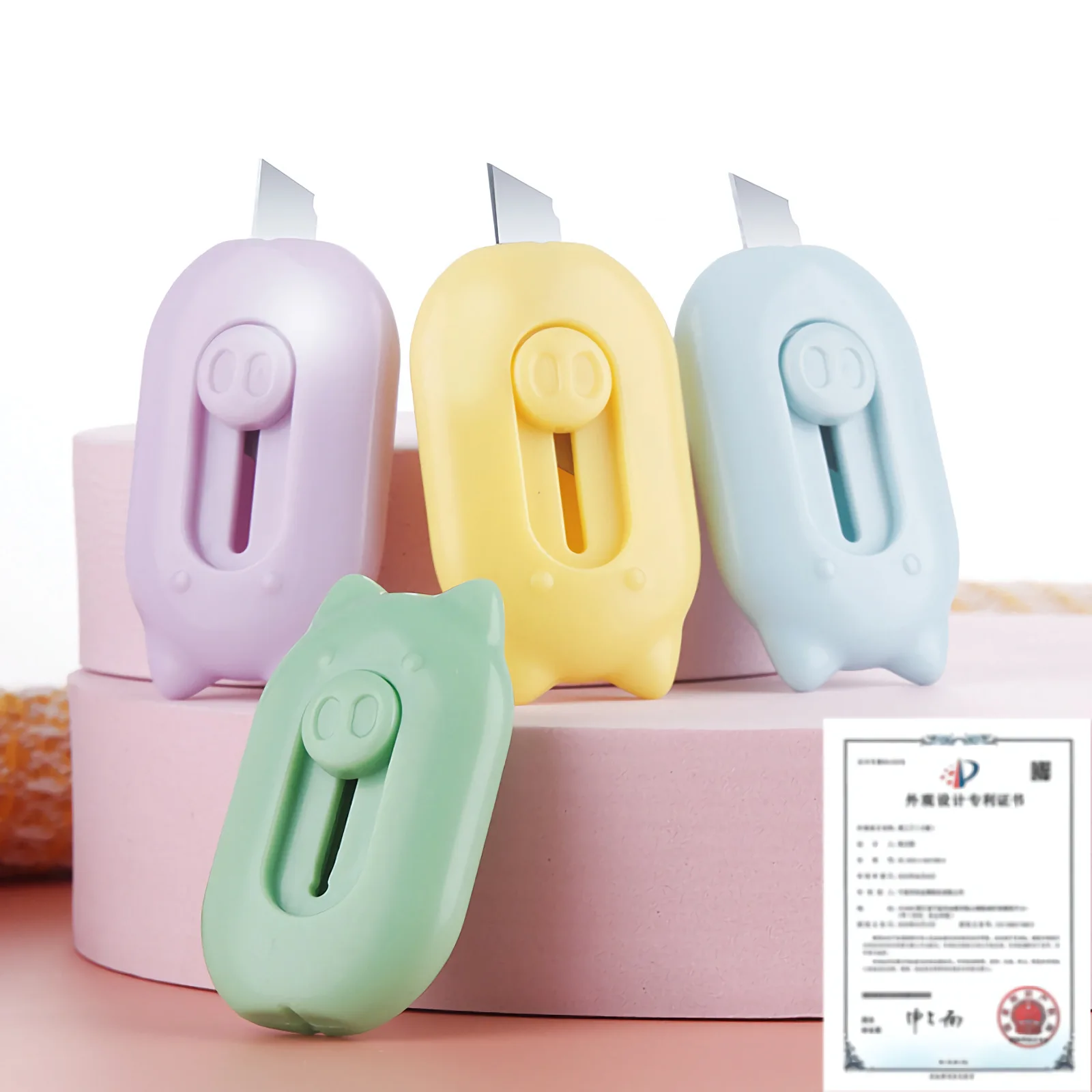 Creative Mini Cartoon Utility Knife Convenient High Appearance DIY Handcraft Paper Cutter Office Express Unboxing Tool Gadget