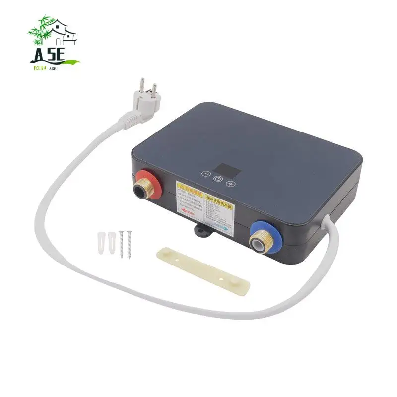 

A05E-электрический водонагреватель, мгновенный водонагреватель с цифровым дисплеем, самомоделирующийся для автодома, кухни, ванной комнаты, вилка европейского стандарта