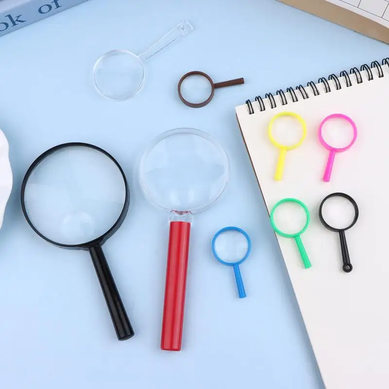 10Pcs Mini Magnifying Glass Children Observation Tools Portable Handheld For School Outdoor Scientific Supplies
